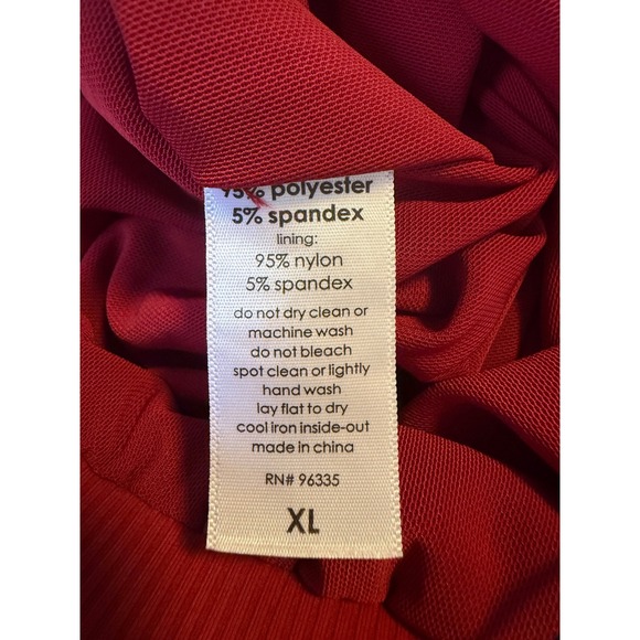 Susana Monaco Red Sequin Strapless Jumpsuit Pockets XL festive holiday party - Picture 2 of 6